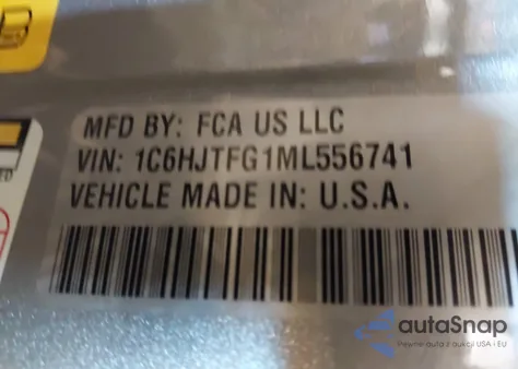 2021 Jeep Gladiator Overland 4X4 from USA, damaged, VIN 1C6HJTFG1ML556741